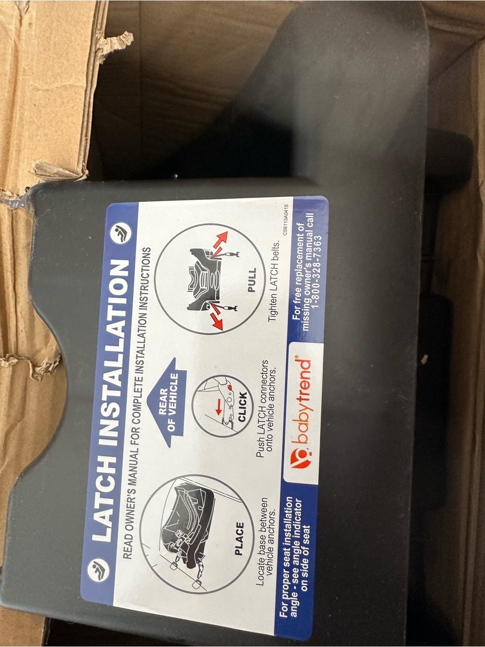 Baby Trend LATCH Installation Car Seat Base - Black - Picture 2 of 3